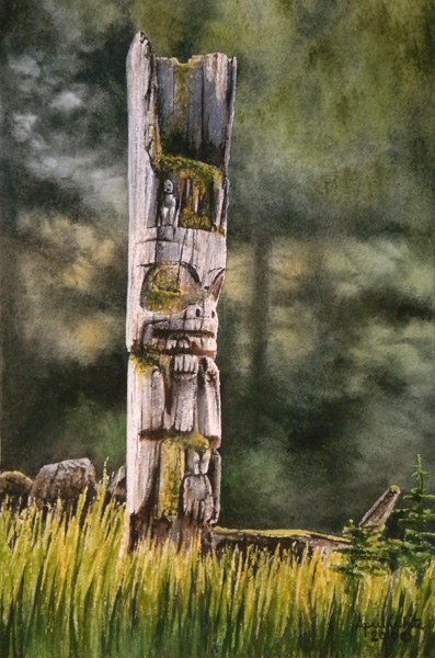 Bear Mortuary at SGang Gwaay